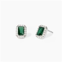 Orecchini Mabina Donna in Argento Smeraldo sintetico 563865 - 563865